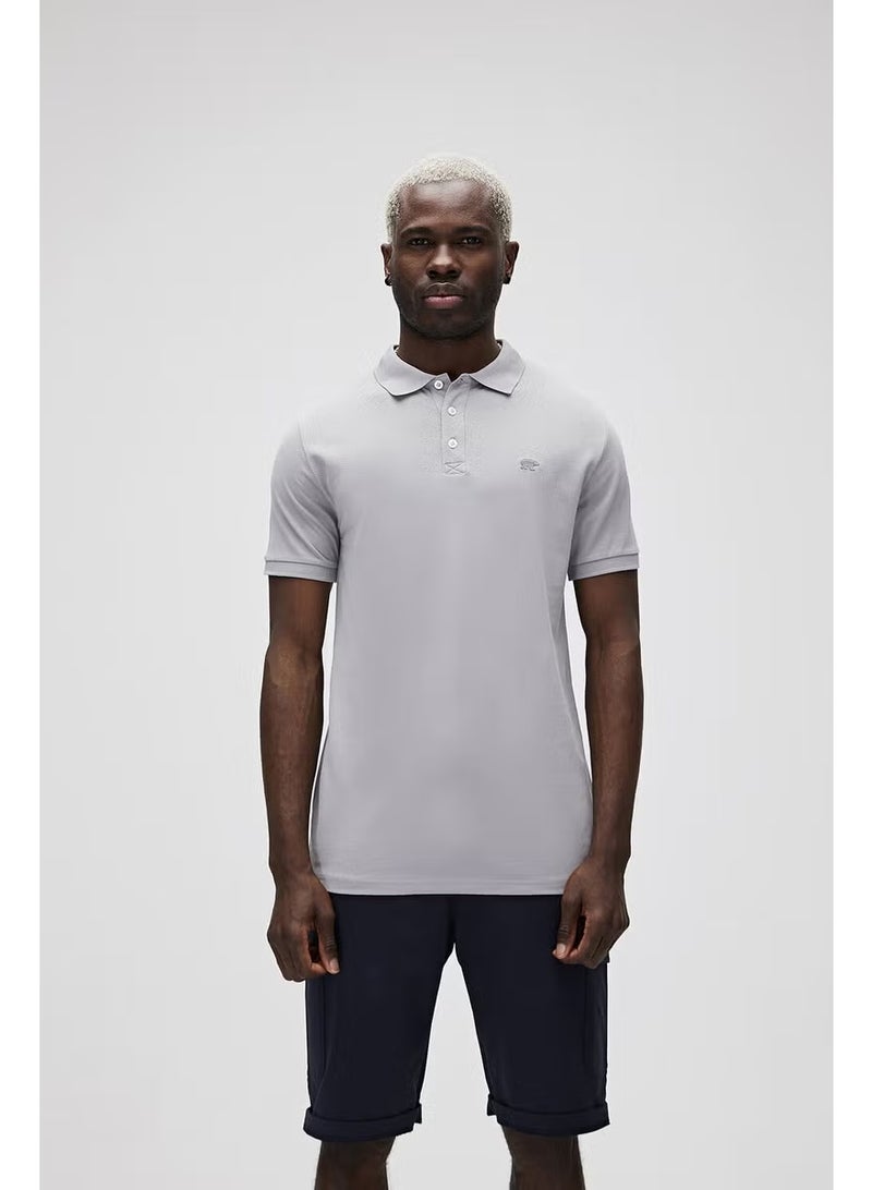 Bad Bear Men's Gray Polo T-Shirt - Image 5